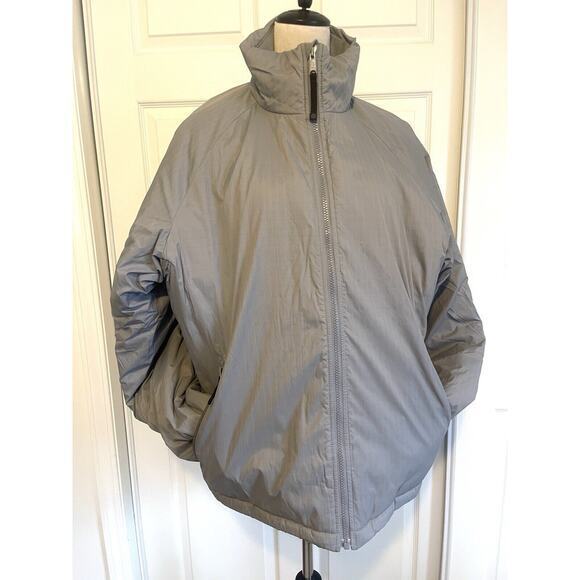 Men’s Columbia Puffer Jacket Gray Size Large | Clean | Gray Lined Coat | Ski - Picture 1 of 8